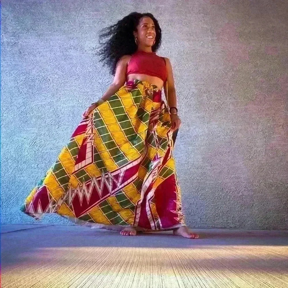 Ankle Length Pleated Skirt - Picture 4 of 4